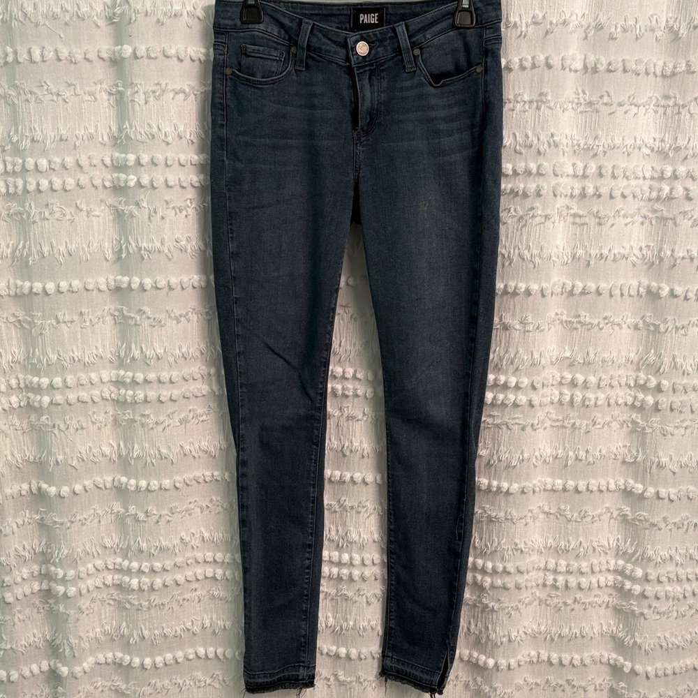 PAIGE Women's Deep Indigo Skinny Jeans